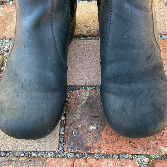 Frankie Dansko Clog Boots Oiled Black Used 38 Womens 8 Bootie Chelsea - Picture 14 of 14